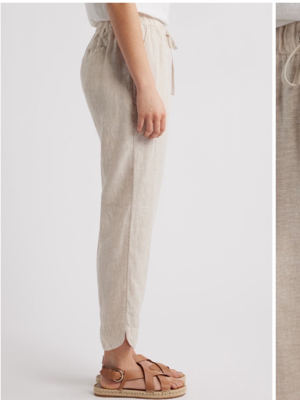 Caslon Tapered Linen Pants